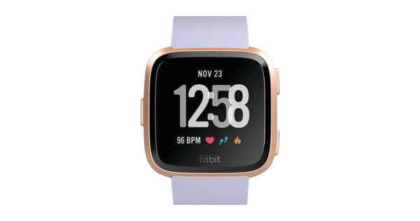 fitbit versa periwinkle rose gold