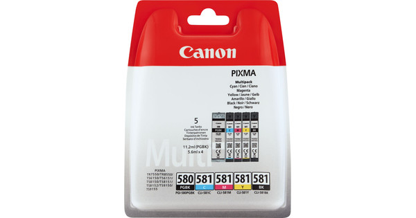 Canon PGI-580/CLI-581 Cartridges Combo Pack - Coolblue - Voor 23.59u ...