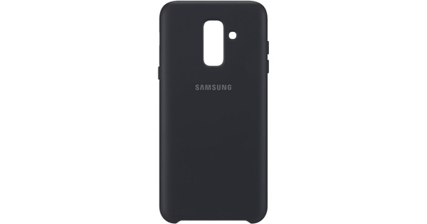 Zinloos zuiger voor eeuwig Samsung Galaxy A6 Plus (2018) Dual Layer Cover Back Cover Zwart - Coolblue  - Voor 23.59u, morgen in huis