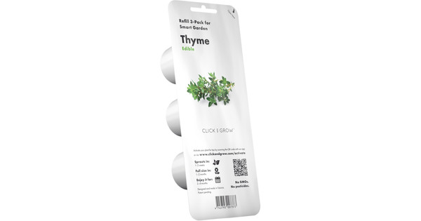Click And Grow Thymian Refill 3er Pack - Nachfüllkapseln Für Smart Garden