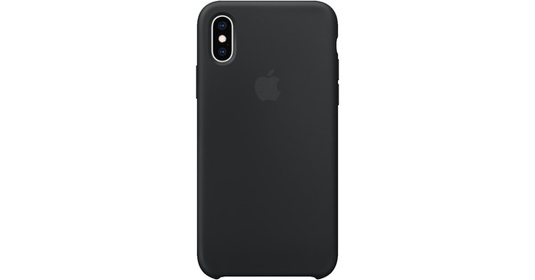 Apple iPhone Xs Coque arrière en Silicone Noir