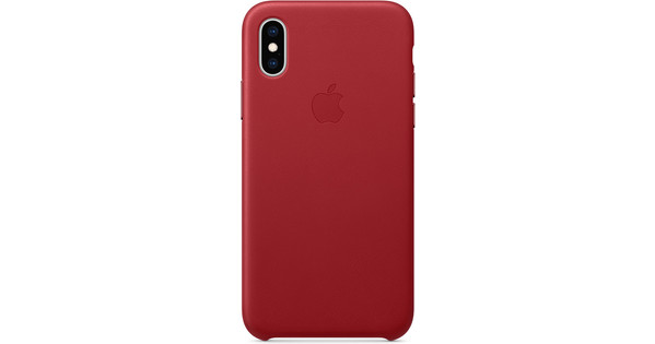 Apple iPhone Xs Max Coque arrière en Cuir RED