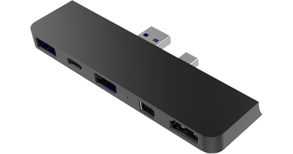 Hyper 5 in 2 Docking Station voor Microsoft Surface Pro Zwart