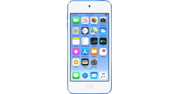 Apple iPod Touch (2019) 128 GB Blauw Coolblue - morgen in huis