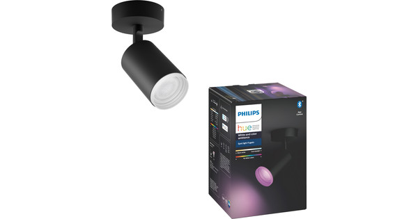 Philips Hue Fugato Spot White and Color Black