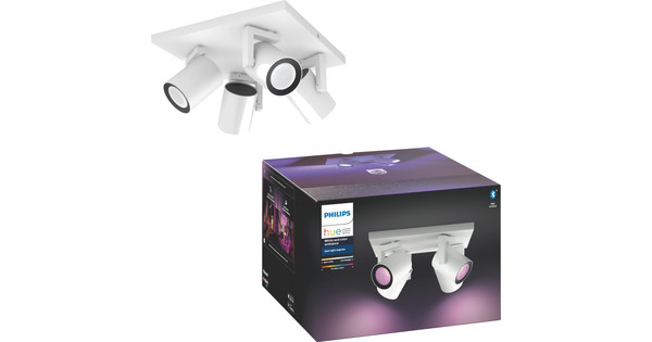 Philips Hue Argenta White & Colour 4 Spots Blanc