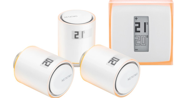Netatmo Thermostat intelligent + 3x thermostats de radiateur