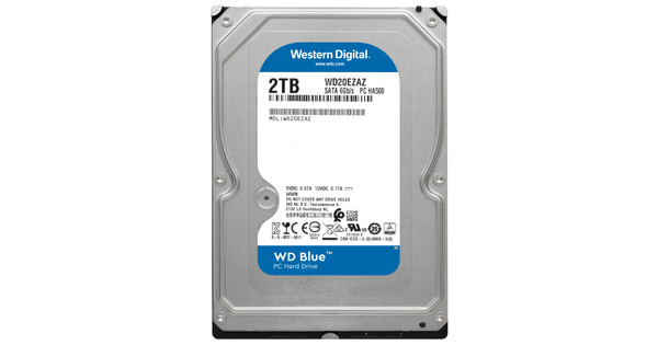 WD Blue WD20EZAZ 2TB - Coolblue - Voor 23.59u, morgen in huis
