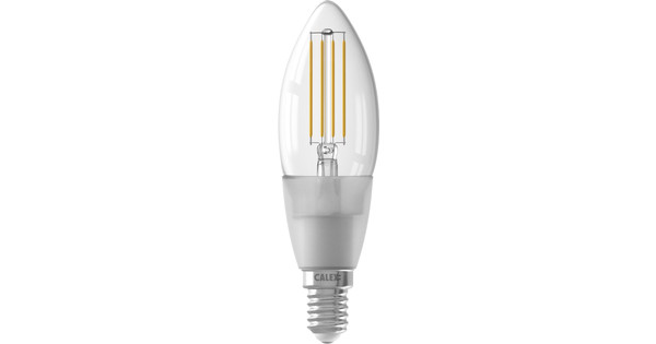 Calex Wi-Fi Smart Ampoule bougie E14 blanc et couleur - Coolblue - avant  23:59, demain chez vous