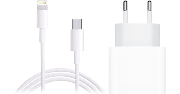 Apple USB-C Charger 18W Power Delivery + Apple Lightning to USB-C Cable 2  Meters - Coolblue - Before 23:59, delivered tomorrow