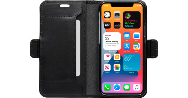 Dbramante1928 Copenhagen Slim Apple iPhone 12 Mini Book Case Leather Black