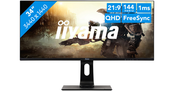 Iiyama Écran gaming G-MASTER GCB3482WQSU-B1 34`` UWQHD VA LED 120Hz Clair Techin