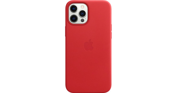 Apple iPhone 12 Pro Max Back Cover avec MagSafe Cuir RED