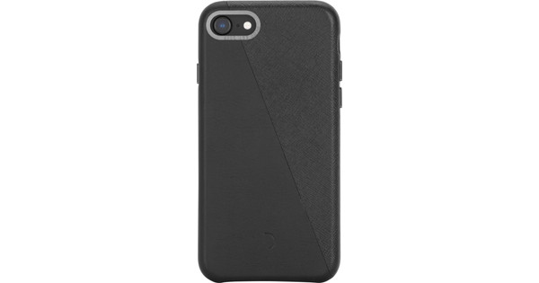 Decoded Dual Apple iPhone SE 2022 / SE 2020 / 8 / 7 Back Cover Cuir Noir