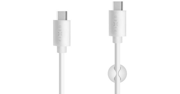 Fixed Câble USB-C vers USB-C 1 m Matière Synthétique Blanc