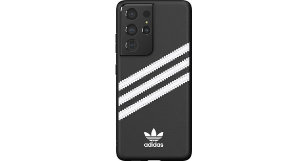 Adidas Samsung Galaxy S21 Ultra Back Cover Cuir Noir/Blanc