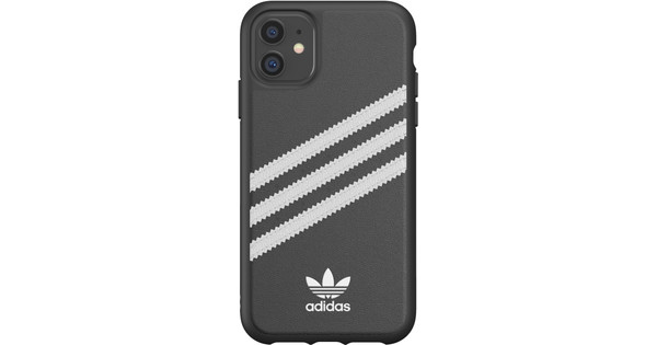 Adidas Apple iPhone 11 Back Cover Cuir Noir/Blanc