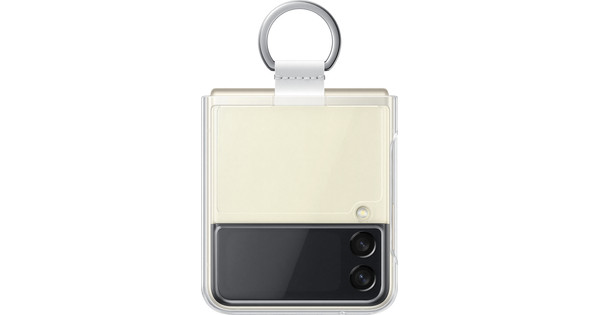 Samsung Galaxy Z Flip 3 Back Cover Silicone Anneau Transparent