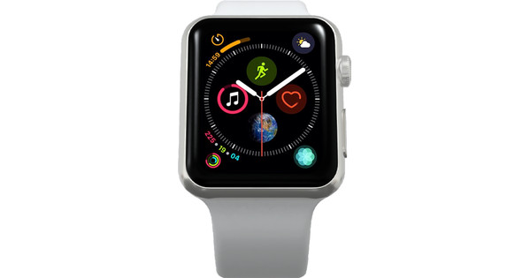 Series 4 silver apple hot sale watch