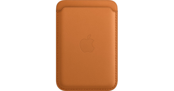 Apple Leren Porte-carte en Cuir pour iPhone avec MagSafe Ocre