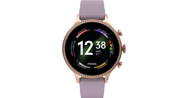 Fossil Gen 6 Display FTW6080 Rose Gold/Purple 42mm