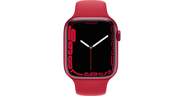 Apple Watch Series 7 45mm RED Aluminum RED Sport Band