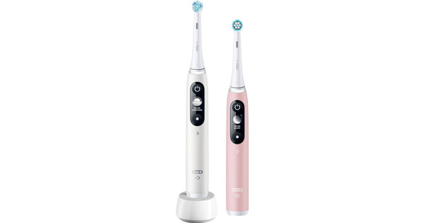 Oral-B IO Series 6 Duo Pack Wit En Roze - Coolblue - Voor 23.59u ...