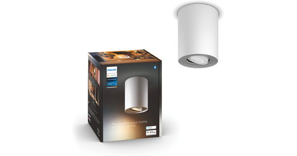 Philips Hue Pillar 1 Spot Monté en Surface White Ambiance Blanc