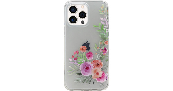 BlueBuilt Rose Garden Soft Case Apple iPhone 13 Pro Back Cover Transparent