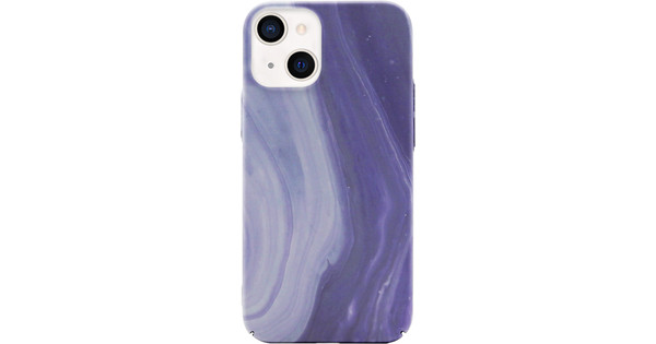 BlueBuilt Purple Marble Hard Case Apple iPhone 13 mini Back Cover