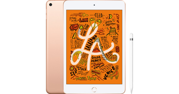 Apple iPad Mini 5 64GB WiFi Gold + Apple Pencil - Coolblue 