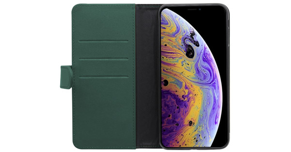 BlueBuilt Apple iPhone Xs/X Coque 2-en-1 Cuir Vert