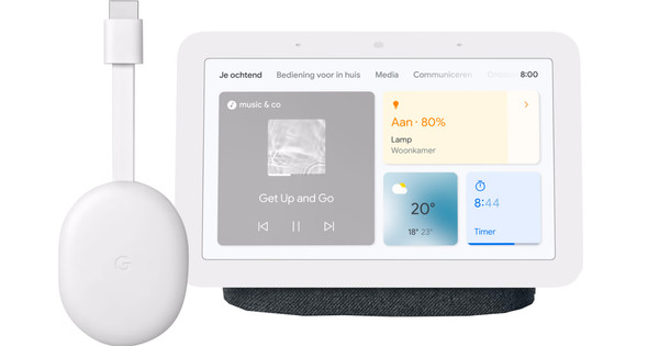 Google Nest Audio Chalk - Coolblue - Before 23:59, delivered tomorrow