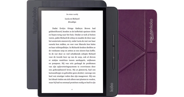 Refurbished Kobo Forma 8GB + Sleep Cover Paars