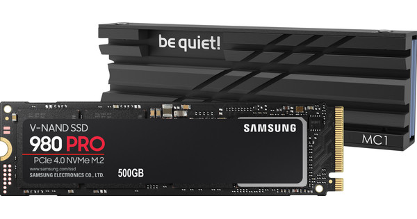 Samsung 980 Pro 500GB M.2 + Be quiet! MC1 M2 SSD cooler - Coolblue ...