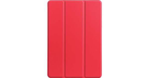 Just in Case Tri-Fold Samsung Galaxy Tab S8 Ultra Book Case avec Porte-stylet Rouge