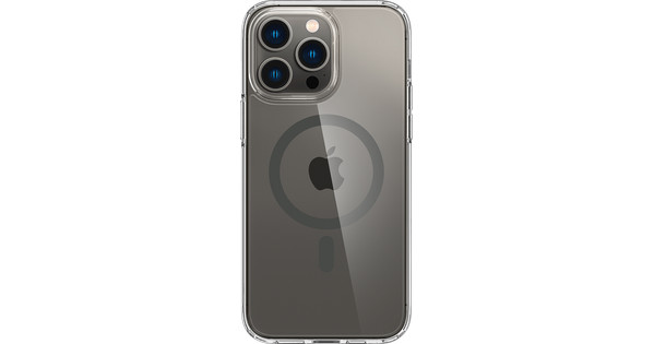 Spigen Ultra Hybrid Apple iPhone 14 Pro Max Back Cover with MagSafe  Transparent/Gray