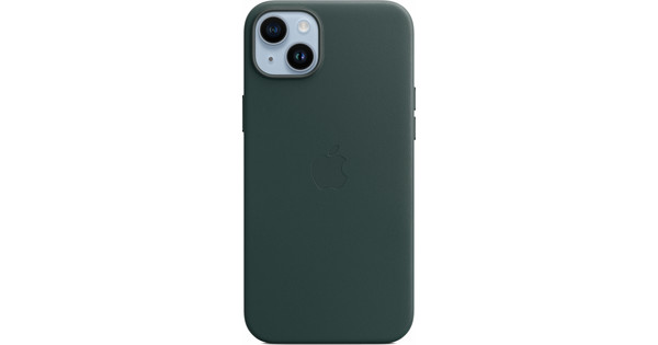 Apple iPhone 14 Plus Back Cover met MagSafe Leer Bosgroen