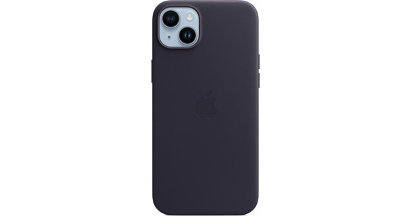 Apple iPhone 14 Plus Back Cover met MagSafe Leer Inkt