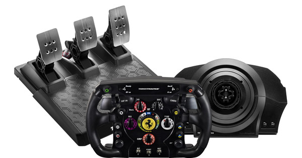 Thrustmaster T300 RS Servo Base + Ferrari F1 Wheel Add-On + T-3PM