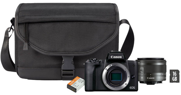 Canon EOS M50 Mark II Starter Kit + Battery