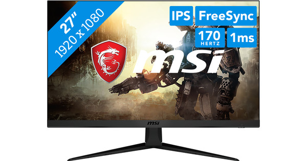 Ecran Gaming MSI G2712 27'' Full HD IPS 170Hz