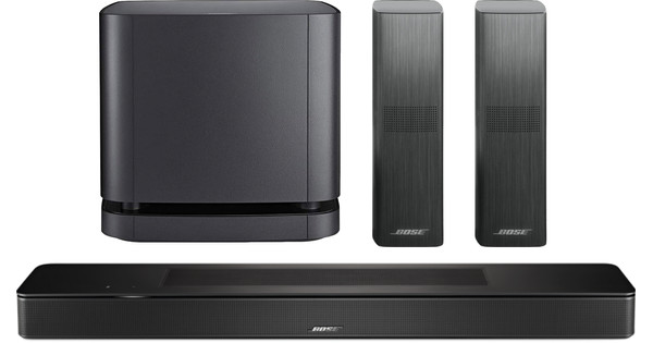 Bose Smart Soundbar 600 + Bose Surround Speakers 700 + Bose Bass Module 500 Noir