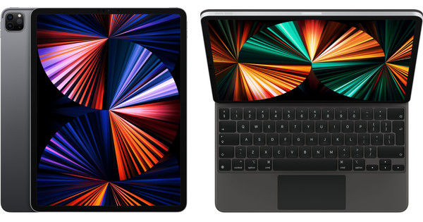 Apple iPad Pro (2021) 12,9 pouces 512 Go Wifi Gris Sidéral + Magic Keyboard AZERTY Noir