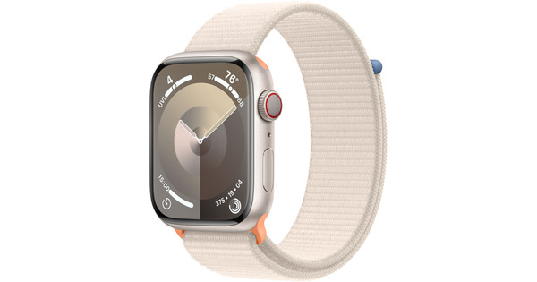 Apple Watch Series 9 4G 45 mm Lumière Stellaire Aluminium Boucle Sport