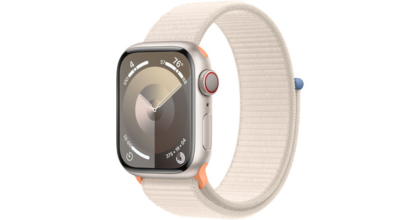 Apple Watch Series 9 4G 41 mm Lumière Stellaire Aluminium Boucle Sport