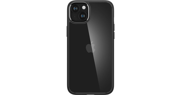 Spigen Ultra Hybrid Apple iPhone 15 Back Cover Transparent avec Bord Noir