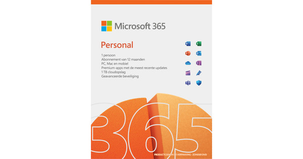 Microsoft Office 365 Personal NL Abonnement 1 jaar