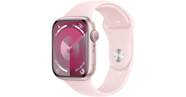 Apple Watch Series 9 45mm Pink Aluminum Sport Band M/L