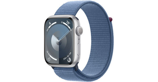 Apple Watch Series 9 45 mm Argent Aluminium Boucle Sport